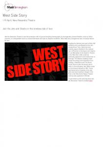 West Side Story - Visit Birmingham