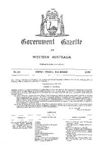 WESTERN AUSTRALIA - State Law Publisher