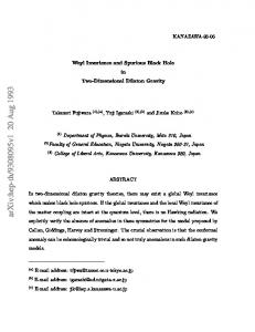 Weyl Invariance and Spurious Black Hole in Two-Dimensional Dilaton