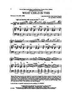 WHAT CHILD IS THIS - GIA Publications