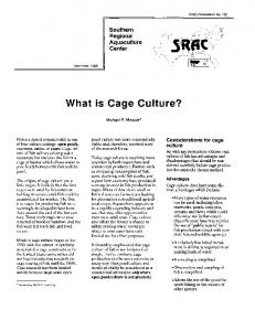 What is Cage Culture?