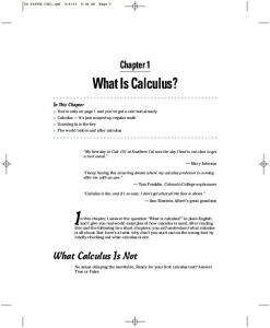 What is Calculus - PDF