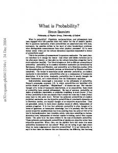 What is Probability? - Semantic Scholar