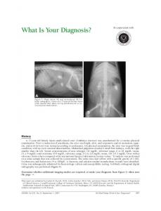 What Is Your Diagnosis?