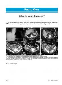 What is your diagnosis?