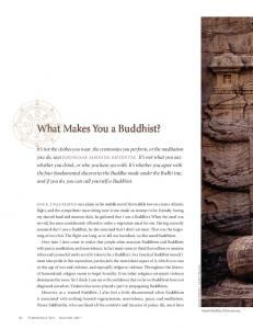What Makes You a Buddhist?
