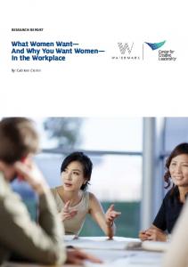 What Women Want - Center for Creative Leadership