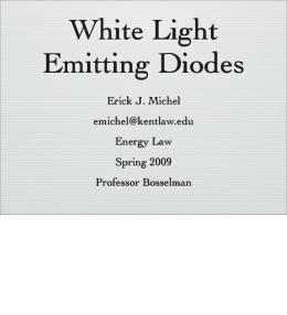 White Light Emitting Diodes