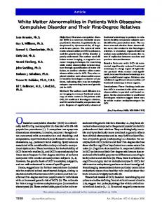 White Matter Abnormalities in Patients With ... - PublicationsList.org