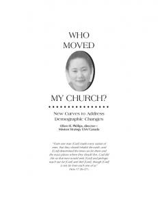 WHO MOVED MY CHURCH? - USA / Canada Region