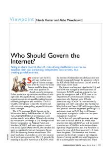 Who Should Govern the Internet?