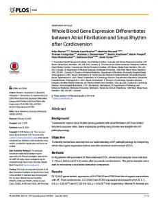 Whole Blood Gene Expression Differentiates ... - Semantic Scholar