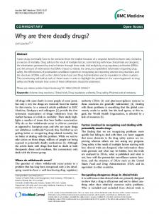 Why are there deadly drugs? - Semantic Scholar