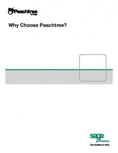 Why Choose Peachtree by Sage