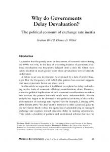 Why do Governments Delay Devaluation?