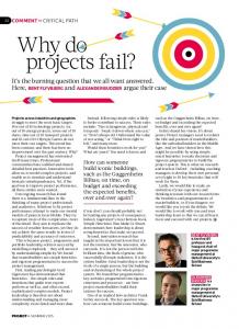 Why do projects fail?