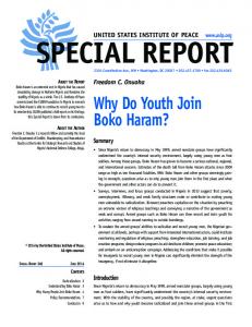 Why Do Youth Join Boko Haram?