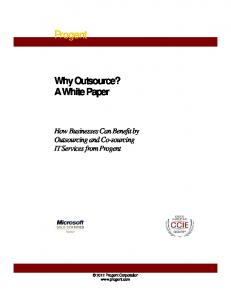 Why Outsource? - Progent