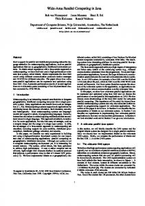 Wide-Area Parallel Computing in Java - Department of Computer ...