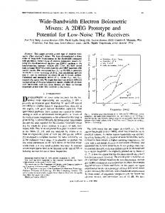 Wide-bandwidth electron bolometric mixers: a 2DEG prototype and ...