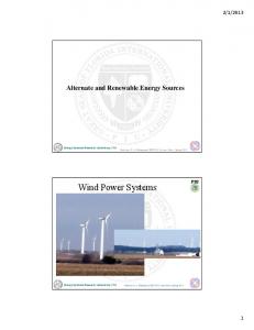 Wind Power Systems