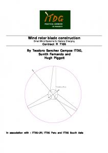 Wind rotor blade construction