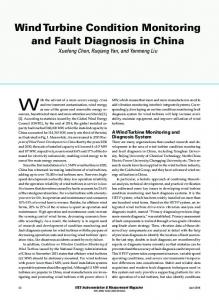 Wind Turbine Condition Monitoring and Fault Diagnosis in China