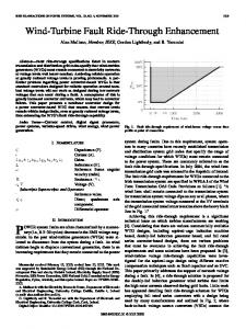 Wind-Turbine Fault Ride-Through Enhancement - IEEE Xplore