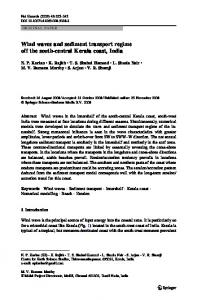 Wind waves and sediment transport regime off the ... - Springer Link