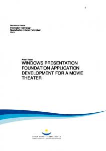 windows presentation foundation application ... - Theseus