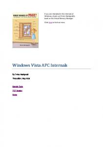 Windows Vista APC Internals