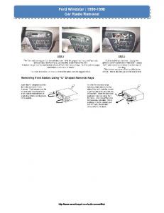 Windstar, 1995-1998 - Car Radio Repair