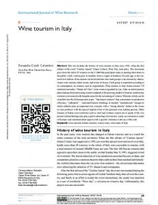 Wine tourism in Italy