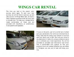 WINGS CAR RENTAL - Wings Radio Cabs