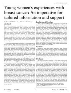 Winter 2005 - Canadian Oncology Nursing Journal