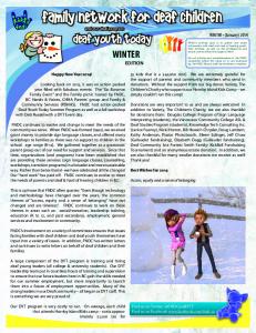 Winter 2013 Newsletter