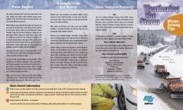 Winter Driving Tips Brochure