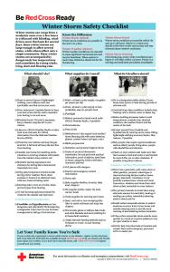 Winter Storm Safety Checklist