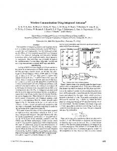 Wireless communications using integrated antennas ... - IEEE Xplore