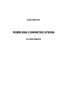 WIRELESS COMMUNICATIONS