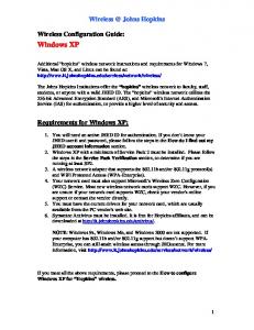 Wireless Configuration Guide