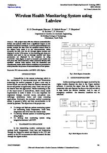 Wireless Health Monitoring System using Labview