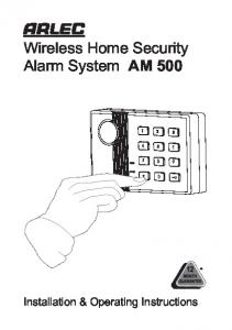 Wireless Home Security Alarm System AM 500