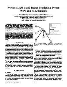 Wireless LAN Based Indoor Positioning System ... - Semantic Scholar