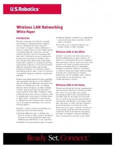 Wireless LAN Networking