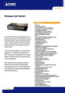 Wireless LAN Switch - Dynalog (India)