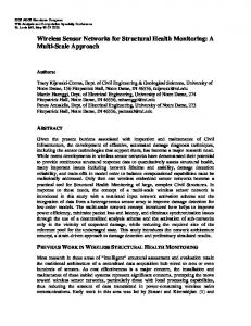 Wireless Sensor Networks for Structural Health Monitoring - CiteSeerX