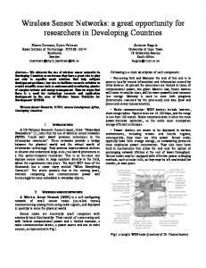 Wireless Sensor Networks - ICTP