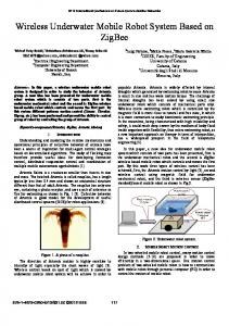 Wireless Underwater Mobile Robot System Based on ... - IEEE Xplore