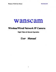 Wireless/Wired Network Camera